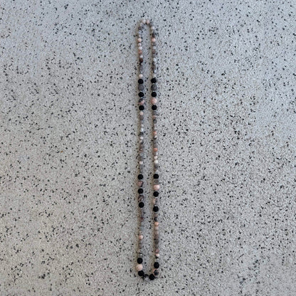Rose Black Necklace